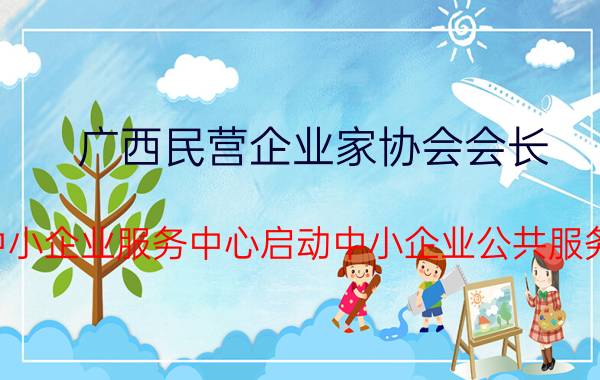 广西民营企业家协会会长 广西中小企业服务中心启动中小企业公共服务平台，如何促进中小企业发展？